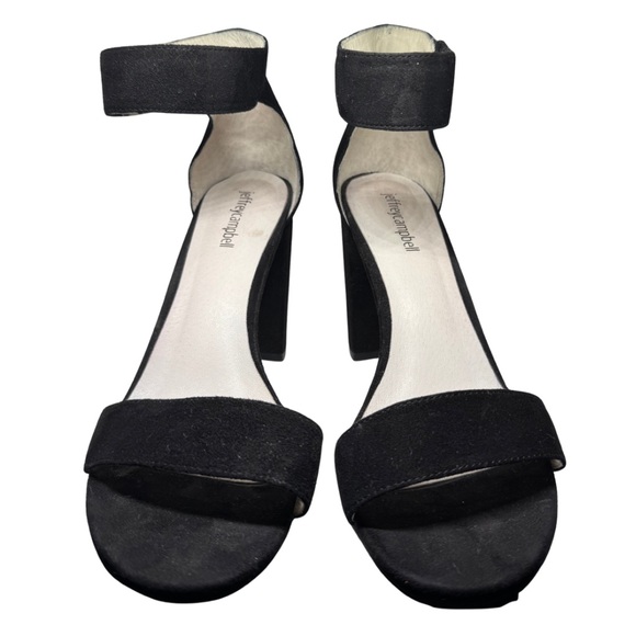 Jeffrey Campbell Black Ankle Strap Heels (worn once) Size 9 - Picture 1 of 4